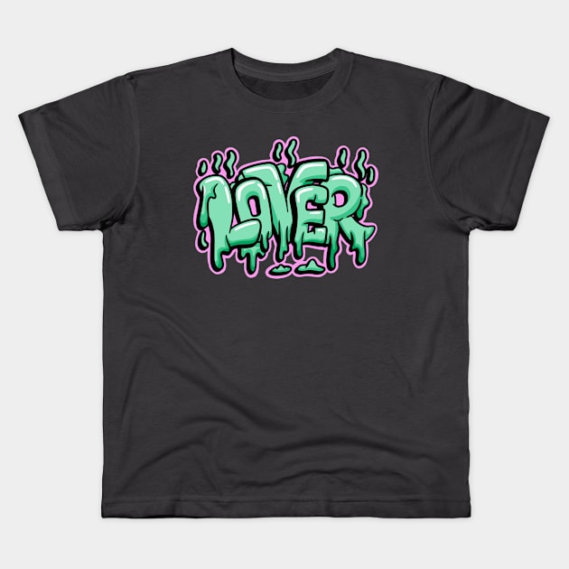 Lover - Melting Lover Graphic Kids T-Shirt by RKP'sTees